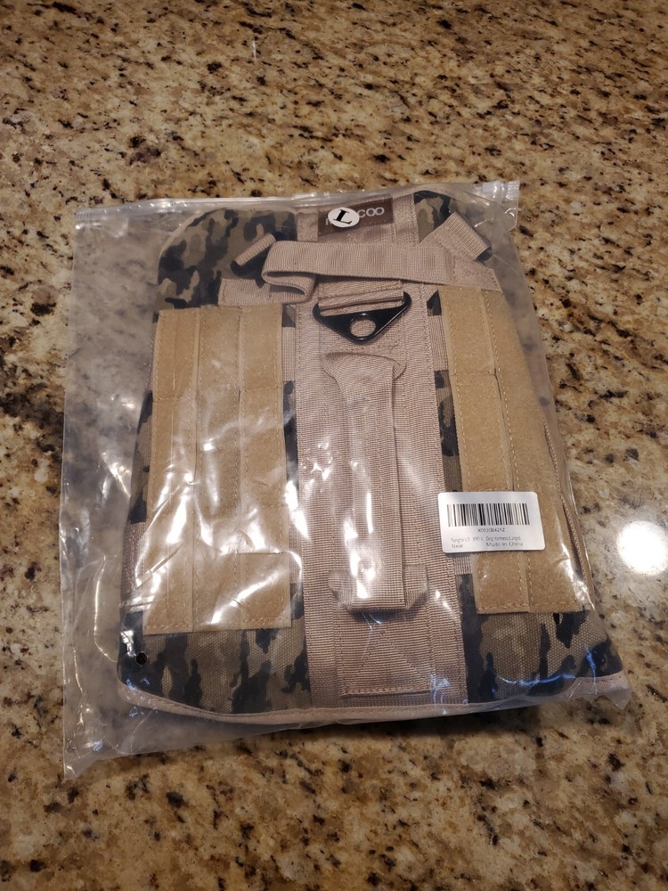 Tactical Dog Harness Camo Large