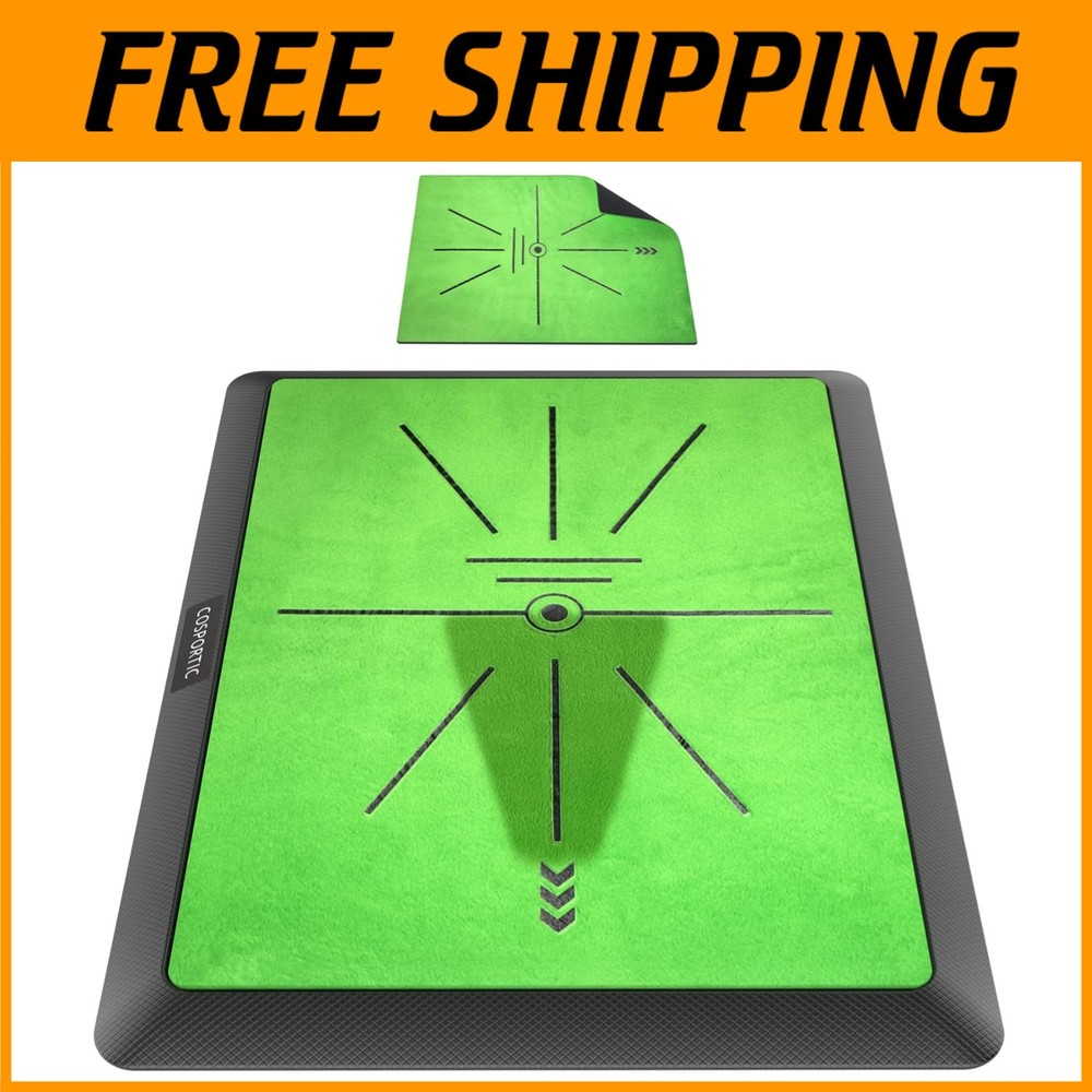 Portable Golf Hitting Mat with Replaceable Surface