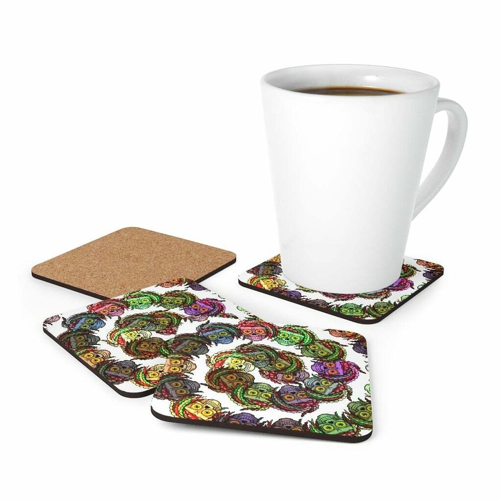 Mizter Bonezz Corkwood Coaster Set