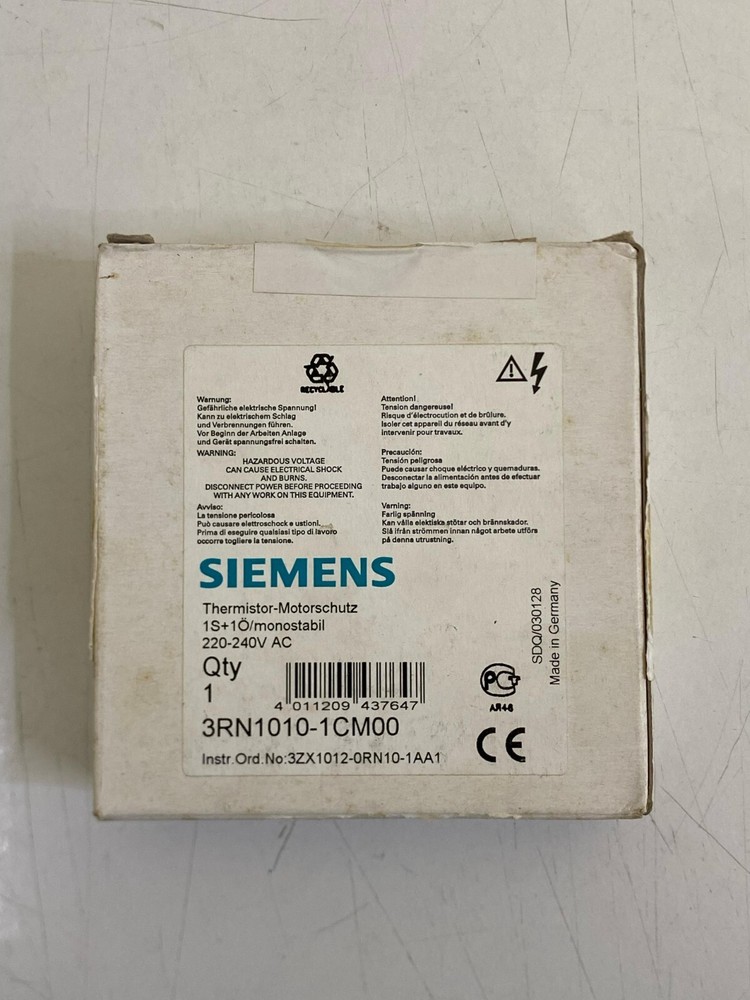 Siemens / Simirel / 3RN1010-1CM00 / Thermistor Motor Protector