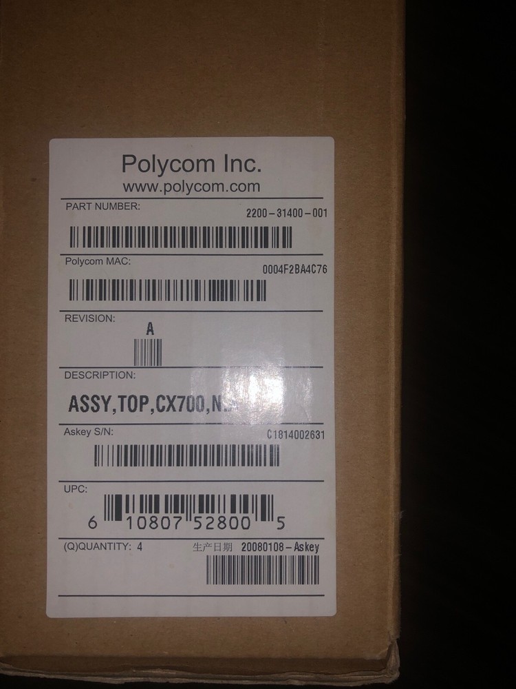 New Polycom CX700 IP Phone for Microsoft Lync