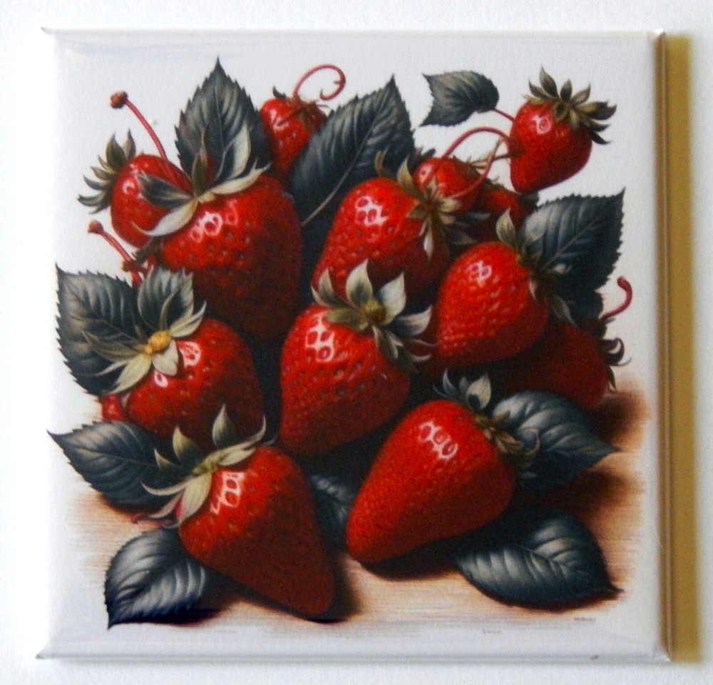 Strawberries FRIDGE MAGNET "style A"