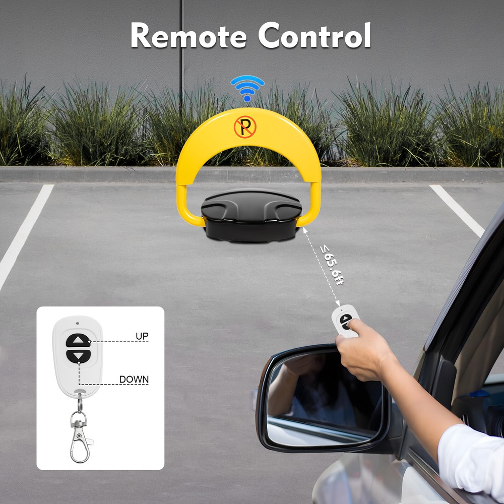 Car Parking Spot Lock Remote Control Anti-Collision Foldable Barrier Auto Sensor