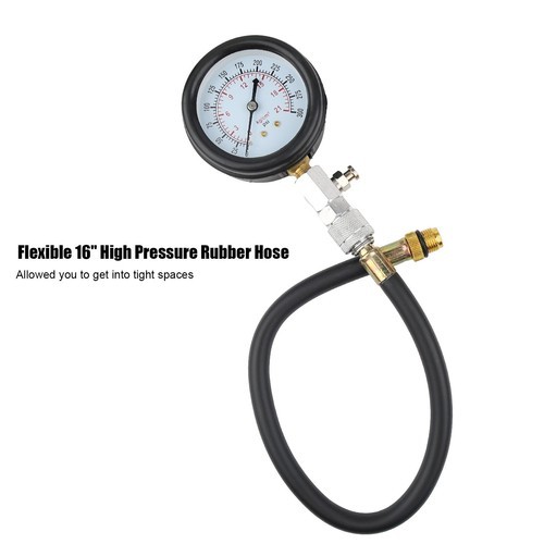 Petrol Engine Cylinder Compression Tester Kit for Automotive Motorcycle Tool Set