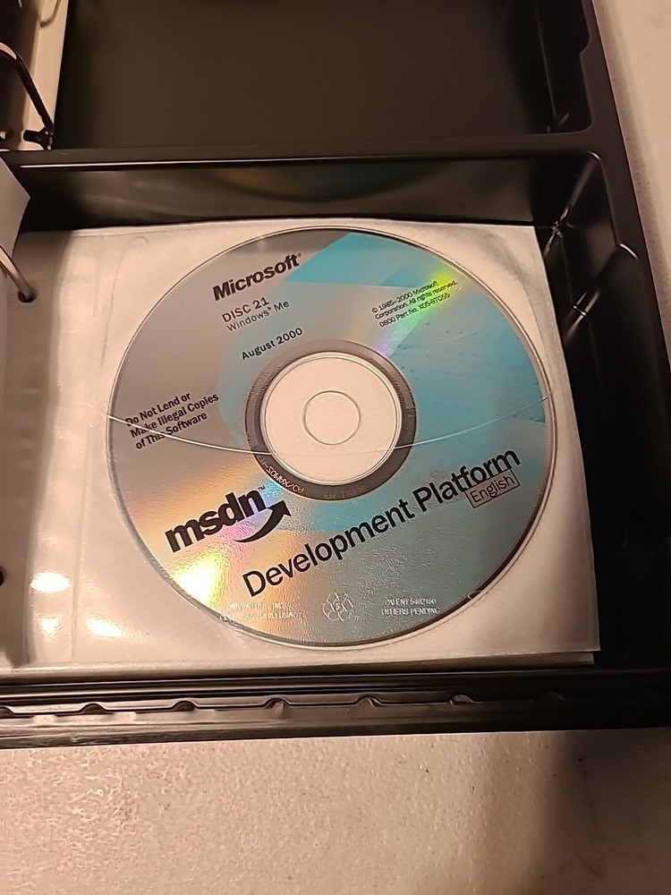 MICROSOFT MSDN Software Discs w/Storage Case Lot of 43