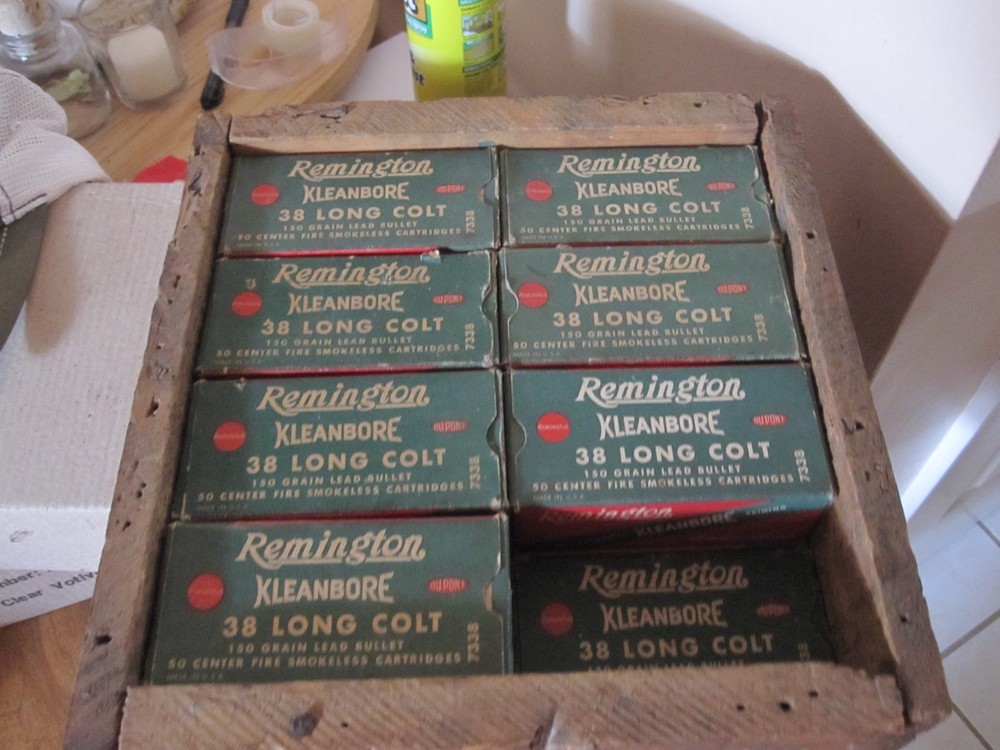 Remington 38 LONG COLT WITH 39 EMPTY AMMO BOXES