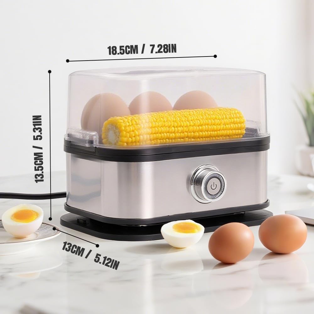 Egg Cooker, rapid Egg Cooker 6 Egg Capacity, Soft, Medium, Hard Boiled, Poacher