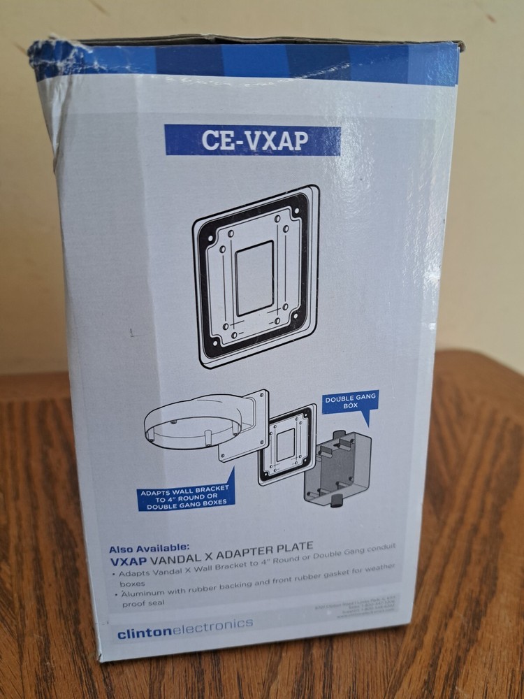Clinton Electronics Vandal X Series CE-VXWB Wall Mount Bracket New / SEALED
