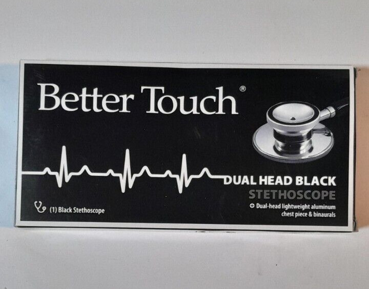 Better Touch Duel Head Black Stethoscope