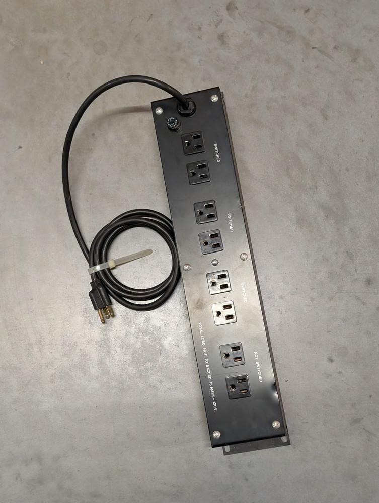 8 Outlets 2U Heavy Duty Rack Mount Power Strip-Network Server - Surge Protector