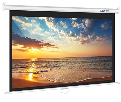 112INCH Manual Pull Down White Projector Screen 112IN-16:9 (Slow retraction)