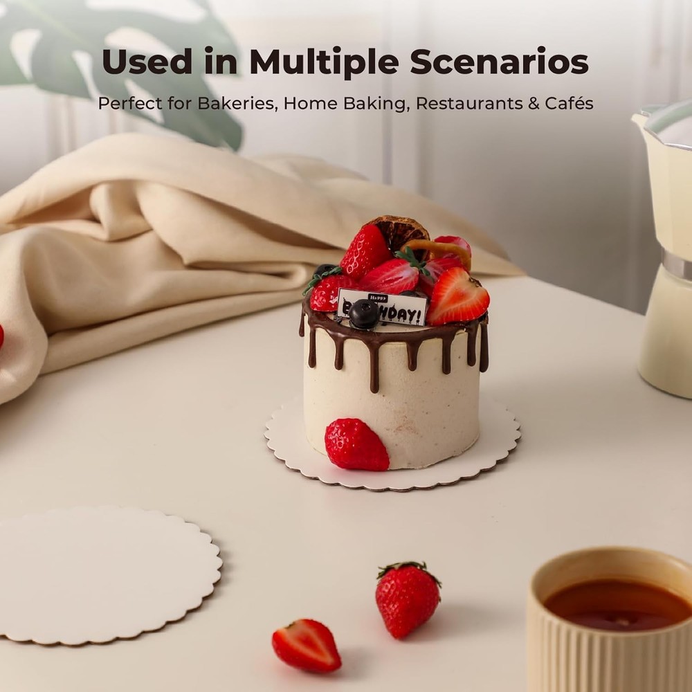 Round Cake Boards for Baking and Desserts