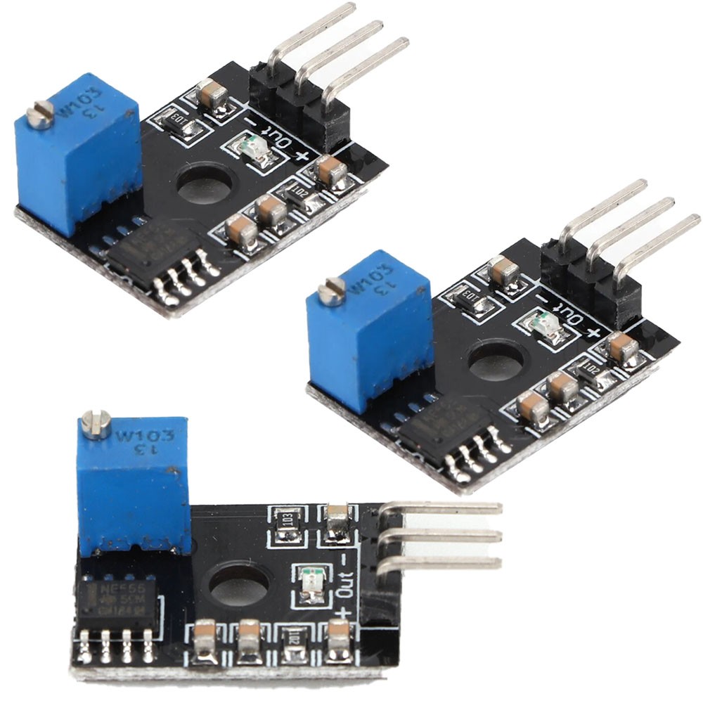 3X NE555 Timer Module Pulse Output Adjustable Frequency Board Wave Generator NEW