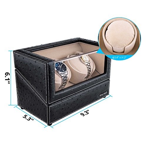 Watch Winders for Automatic Watches, Unique Leather Automatic Winder with