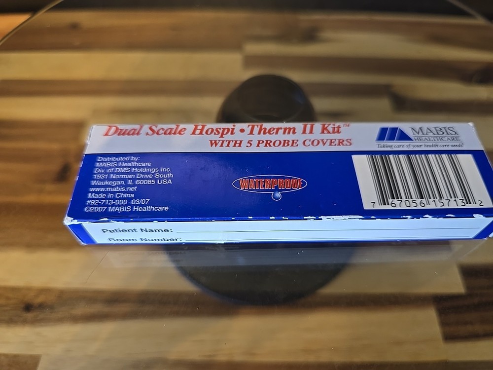 Mabis Digital Thermometer w/ Beeper & Memory, Dual Scale