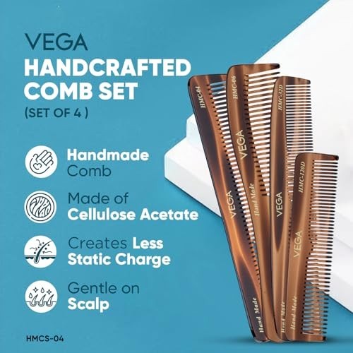 Vega Set Of 4 Hand Made Comb