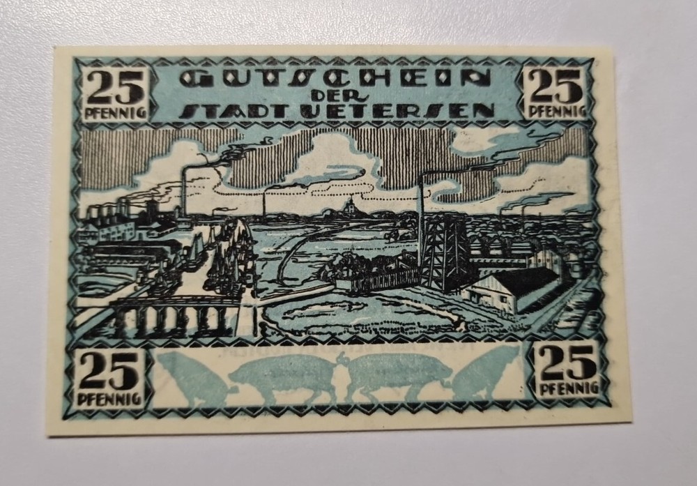 25 Pfennig  Excellent Condition Old BANKNOTE Germany