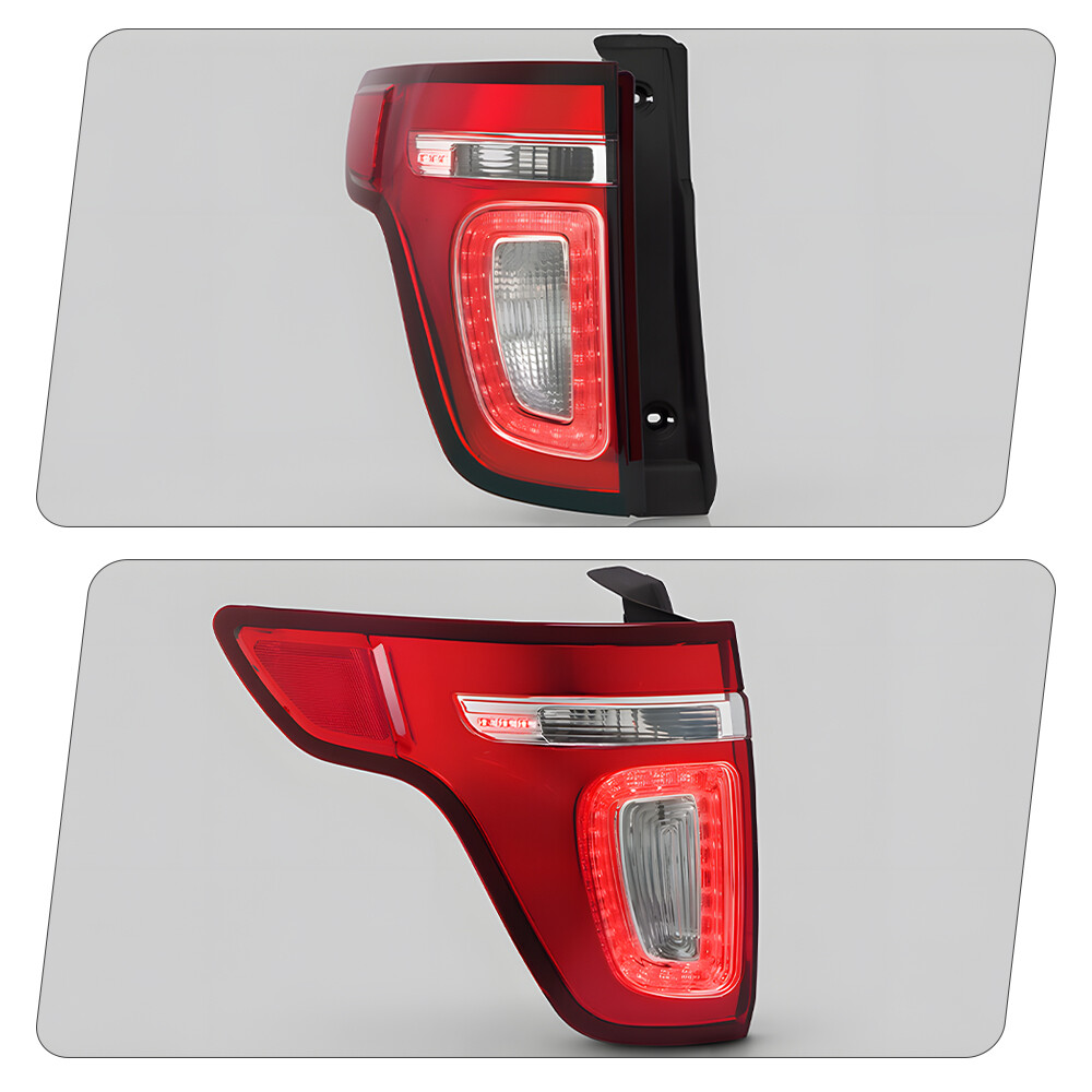 LED Tail Light For 2011-2015 Ford Explorer Red Clear With Bulbs Left Driver Side