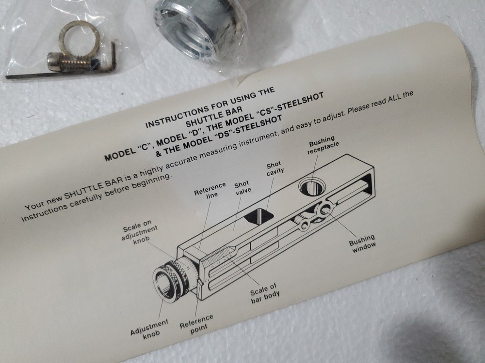 Multi-Scale Shuttle Bar Model C for Mec Shotshell Reloading Press Single Stage