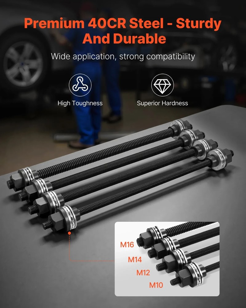 26-Pc Pull & Press Sleeve Kit, Steel Bushing Removal & Install Tools w/Case