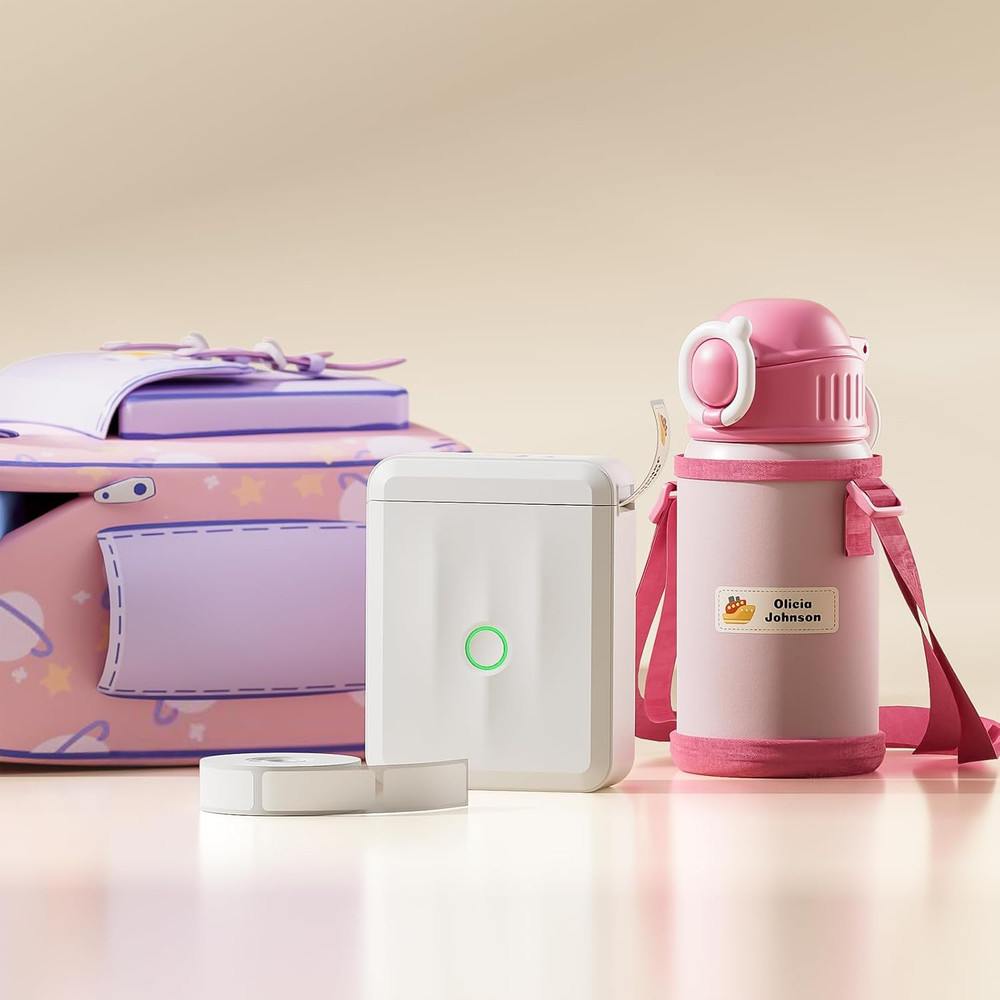 Label Maker Machine Bluetooth Label Printer for School Home Office Organization,