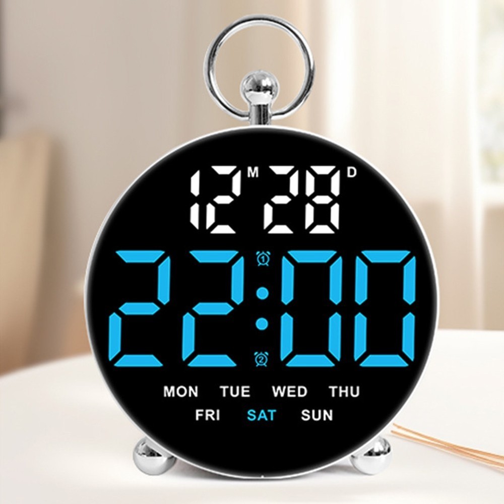 Smart Digital Alarm Clock for Easy Time Checking with Voice Activation Feature