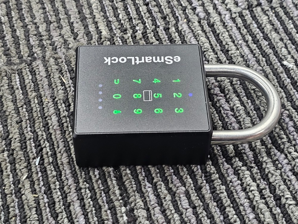 Pothunder Heavy Duty Smart Padlock, Gate Lock Padlock with Key Code and RFID