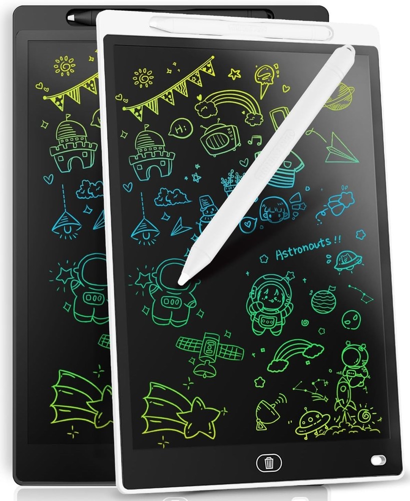 2 Pack] LCD Writing Tablet 8.5-Inch Colorful Doodle Board, Toddler Learning E...