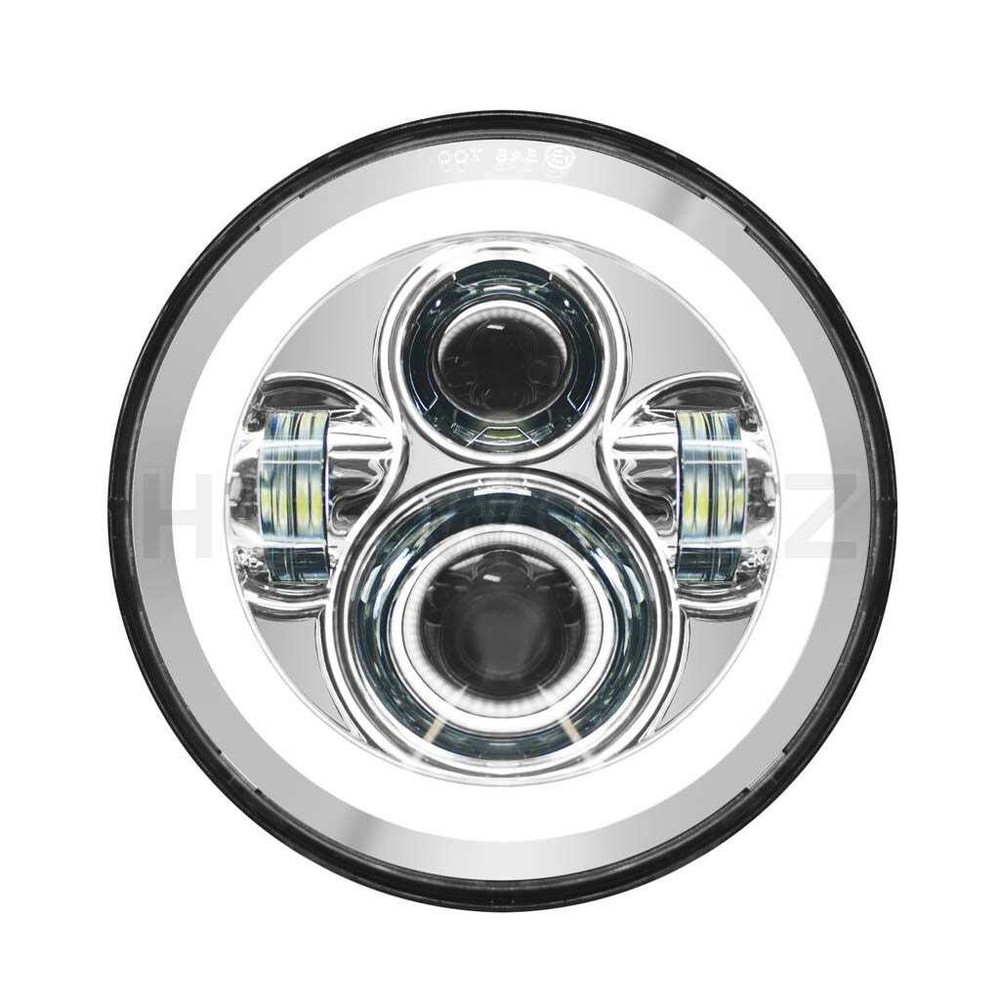 Hogworkz 7" LED Chrome HaloMaker Headlight (Harley Daymaker Replacement) 94-19