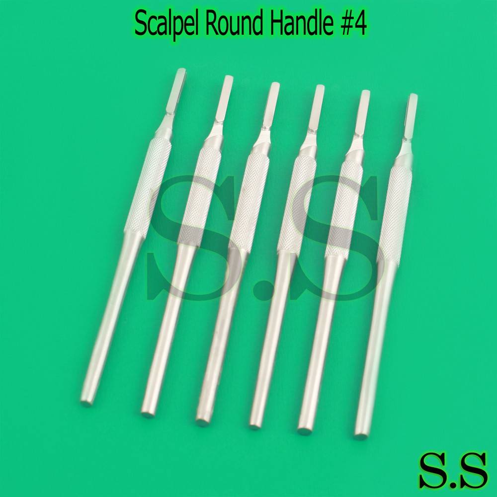 6 Scalpel Handle Round Handle #4 Surgical Instruments