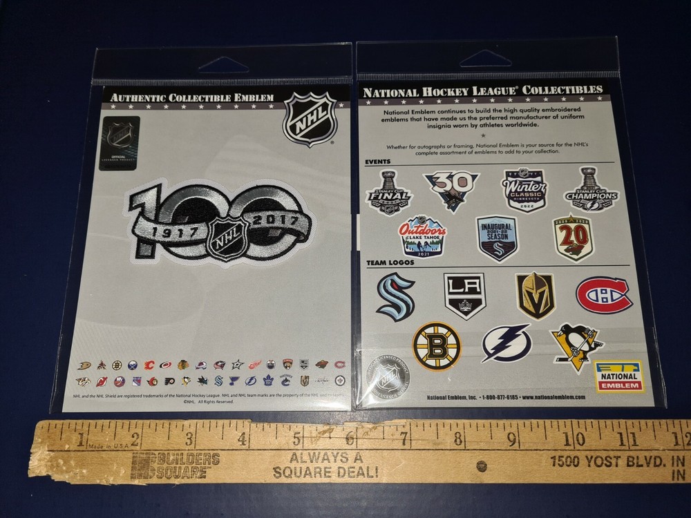 NHL 100 PATCH 1917-2017 patch New in Packaging 100 SEASONS