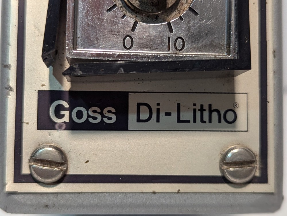 Rockwell Goss Di-Litho control panel, Master Speed Trim, Local Speed Control