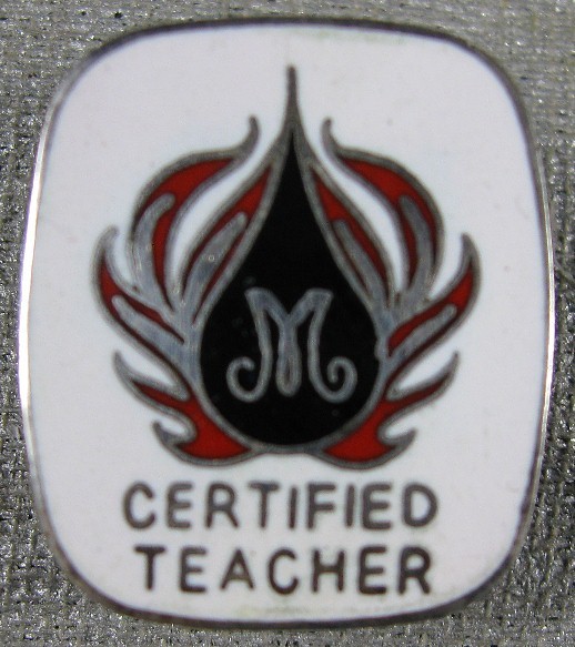 Vintage Pin Certified Teacher