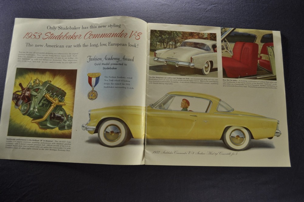 1953 Studebaker Brochure Commander Starliner Champion Starlight Coupe Original