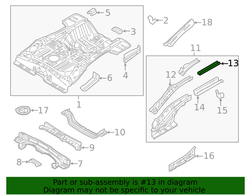 Genuine Mitsubishi Outer Reinforced 5253AP20