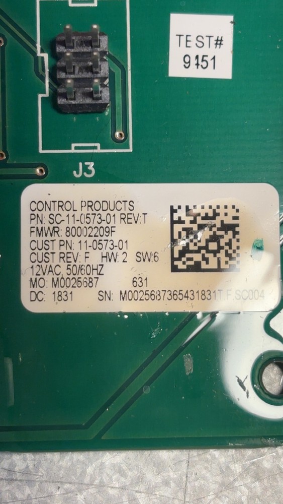 Scotsman Ice Machine Control Board SC-11-0573-01