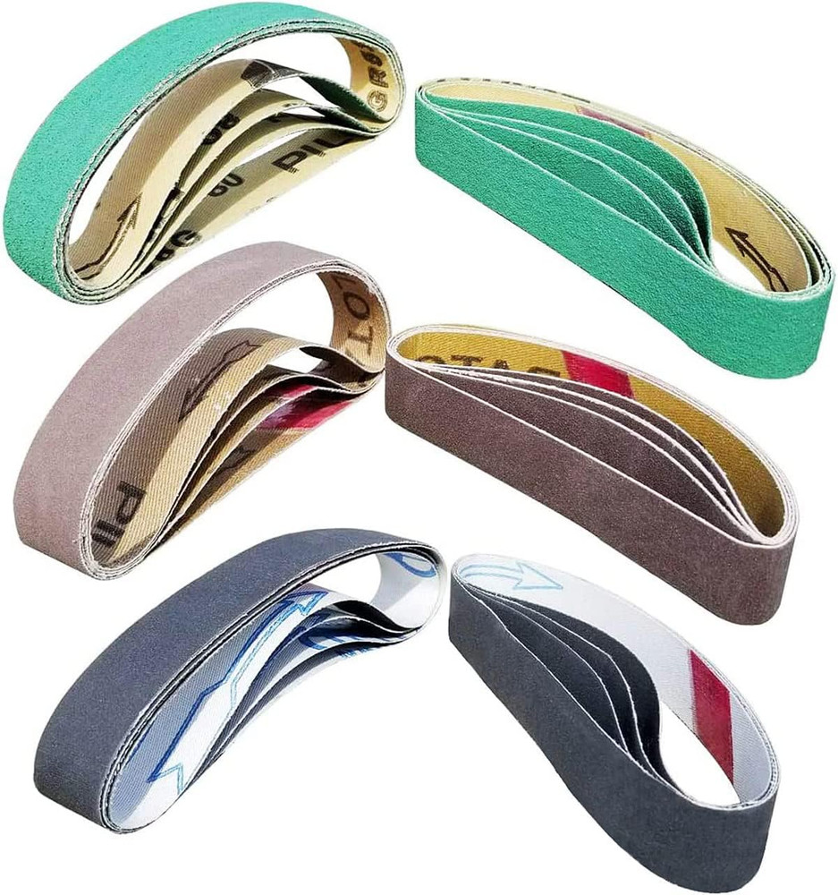 24 Pcs 3/4" X 12" Replacement Knife Sharpener Sanding Belt Kit for Work Sharp Ke