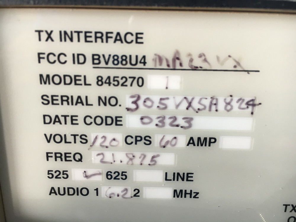 MRC MA23VX Video Transmitter Interface. Model: 845270 w/ Power Cord