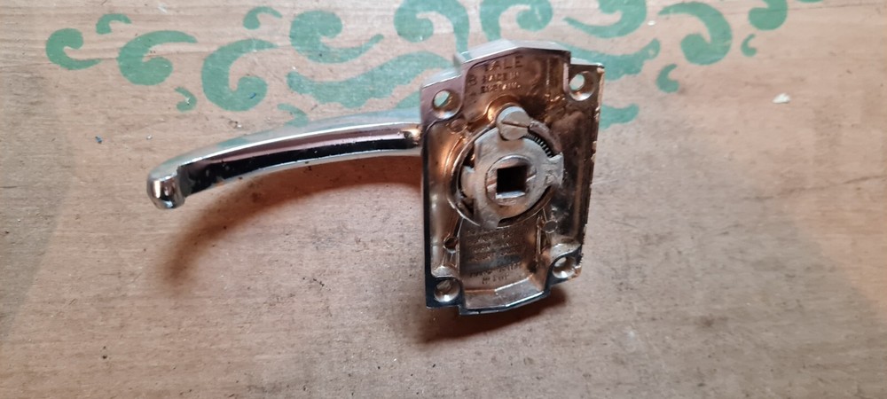 One Single chrome Old vintage door handle Lever