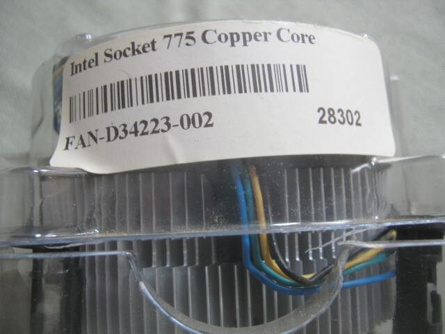 Vintage Intel Socket 775 Copper Core, Fan-D34223-002, Unopened