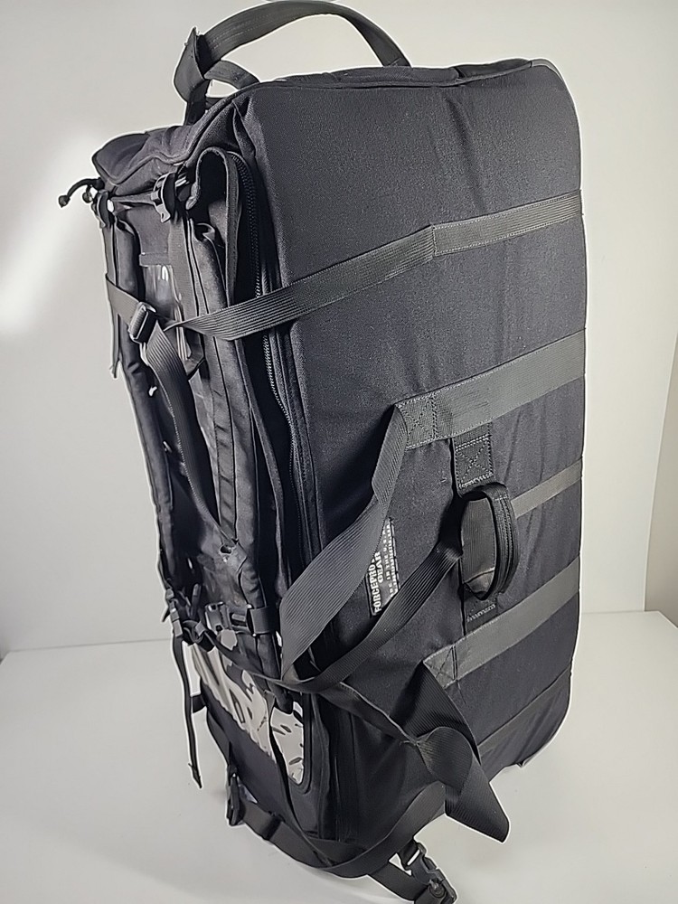 Force Protector Deployment Bag Military Black Rolling Padded Duffle Bag