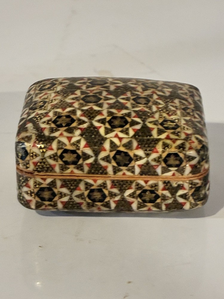 Small Rectangular Mosaic/Parquetry Style Trinket Box