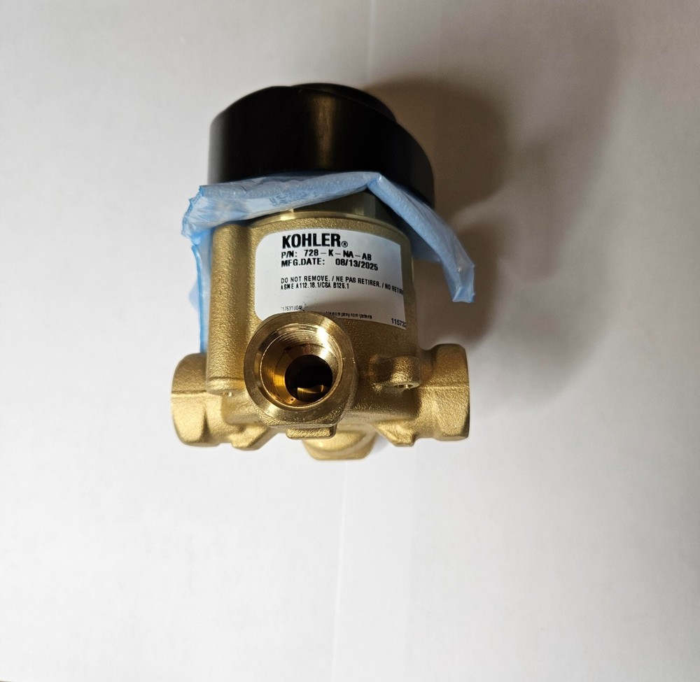 Kohler MasterShower 3/4 Transfer Valve - Brass (K-728-K-NA)