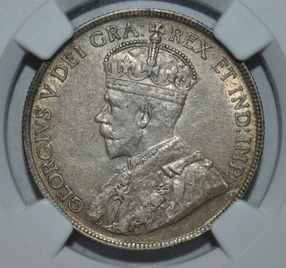 1919 Canada 50￠ Cent NGC AU58