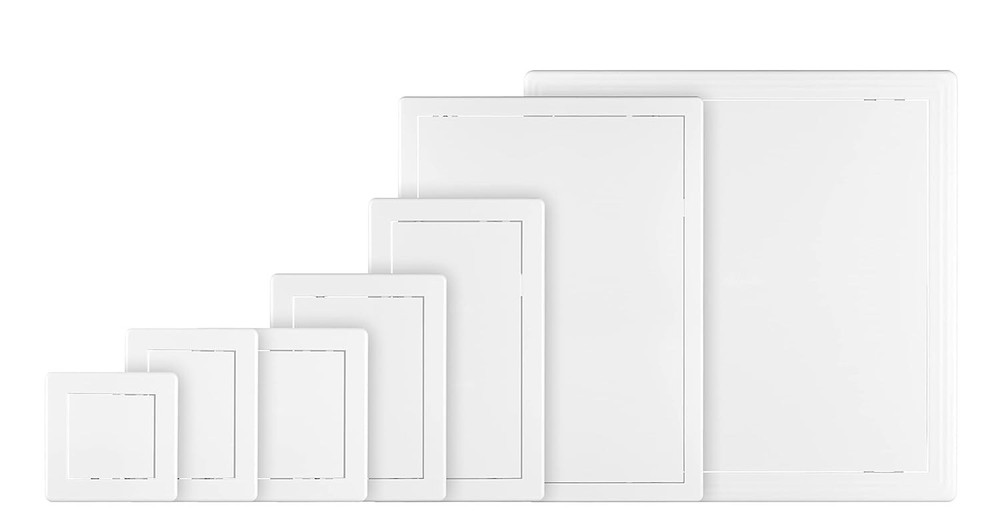 Modern 4x6 Inch Drywall Access Door - Durable White ABS Installation Panel