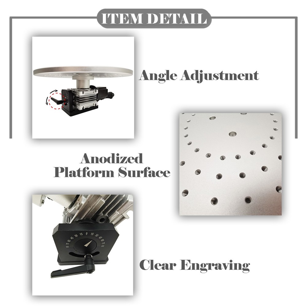 110V Electric 360° Marking Machine Rotary Table Workbench Rotating Platform