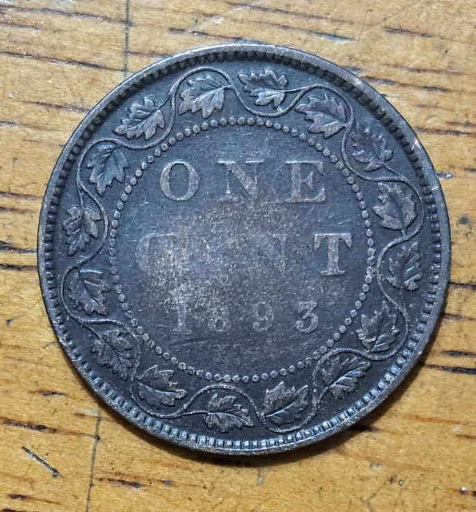 Canada 1893 Large One Cent Check It Out!! KM# 7 #AB558