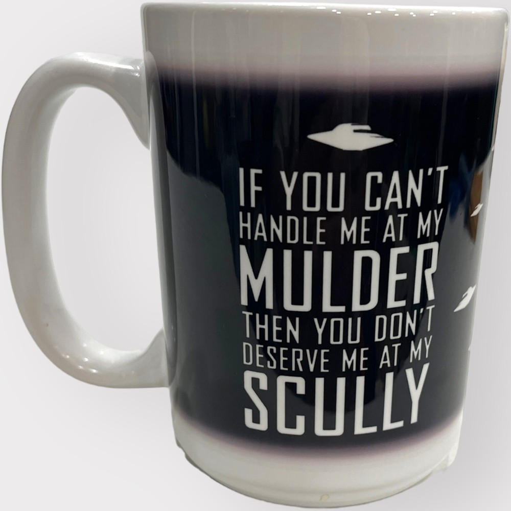 Mulder & Scully Coffee Mug Funny Cup 10oz Black & White