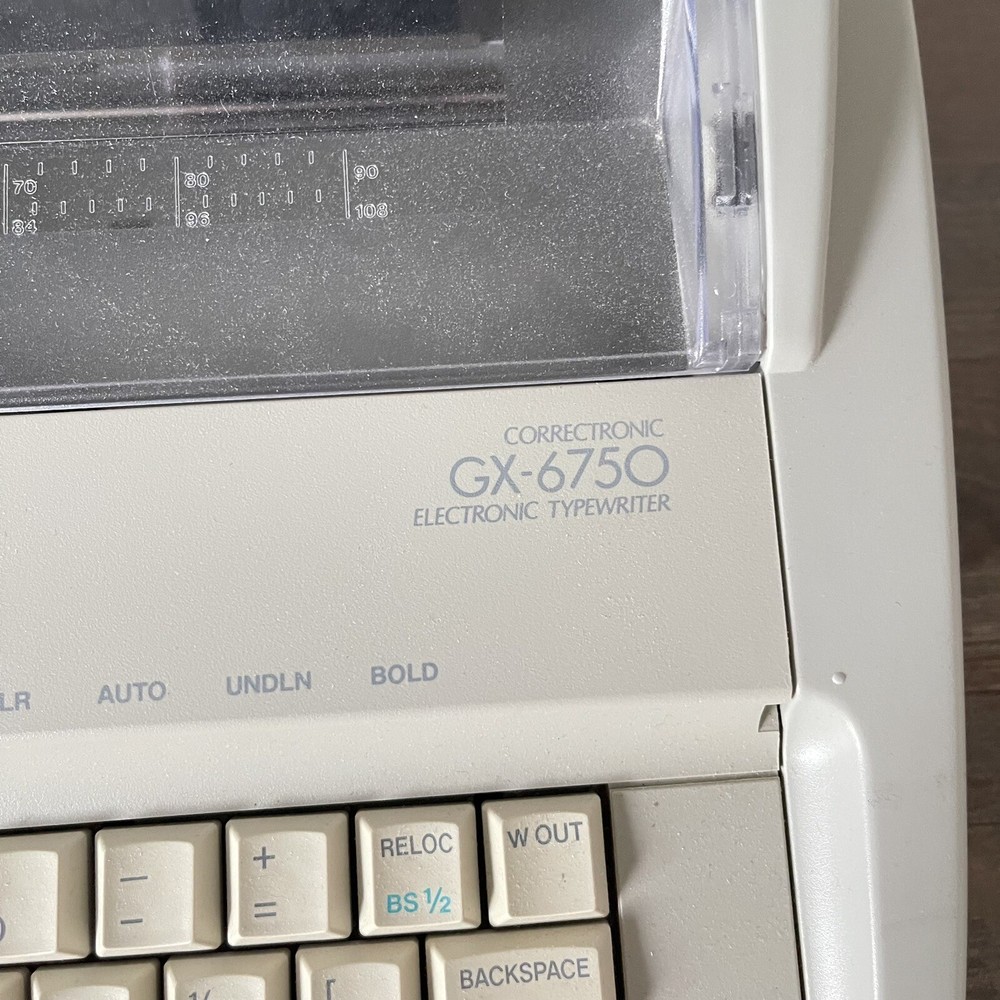 Brother Correctronic GX-6750 Electronic Typewriter Tested & Works