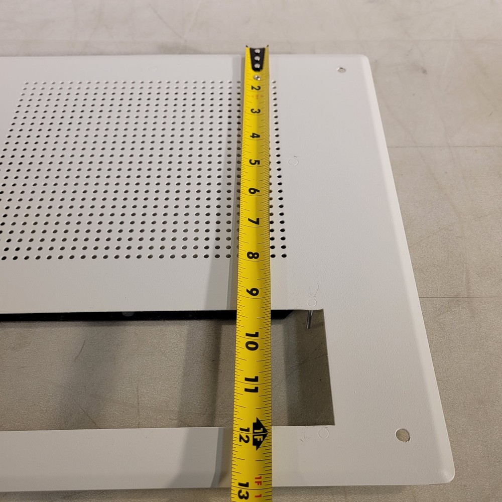 Digital Clock and Intercom Speaker Mounting Plate White 13" X 13"